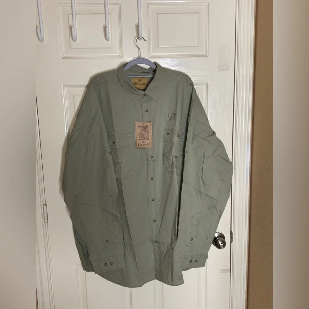 King Ranch Men's L/S Ultimate Western Fishing Shirt 3XLT - Picture 10 of 10
